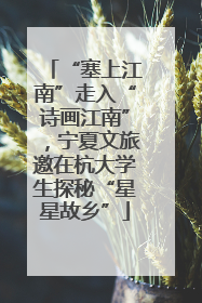 “塞上江南”走入“诗画江南”，宁夏文旅邀在杭大学生探秘“星星故乡”