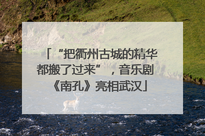 “把衢州古城的精华都搬了过来”，音乐剧《南孔》亮相武汉