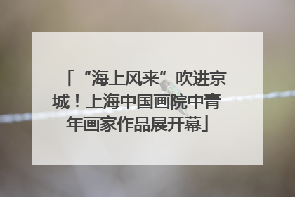 “海上风来”吹进京城！上海中国画院中青年画家作品展开幕