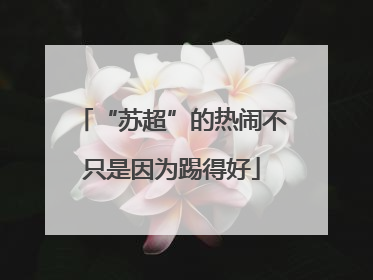 “苏超”的热闹不只是因为踢得好