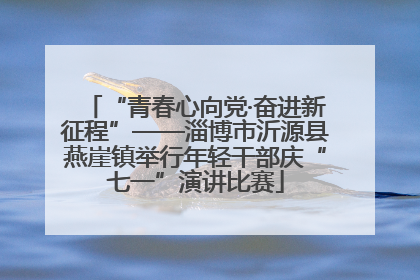 “青春心向党·奋进新征程”——淄博市沂源县燕崖镇举行年轻干部庆“七一”演讲比赛