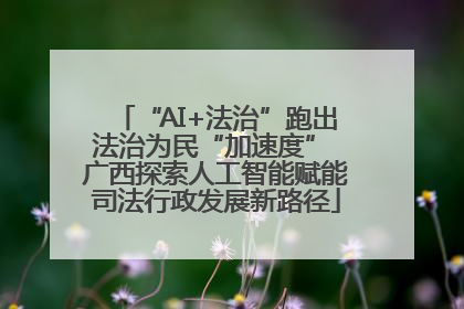 “AI+法治”跑出法治为民“加速度” 广西探索人工智能赋能司法行政发展新路径