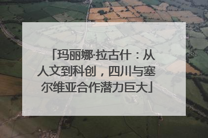 玛丽娜·拉古什：从人文到科创，四川与塞尔维亚合作潜力巨大