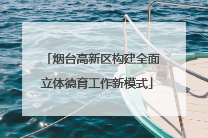 烟台高新区构建全面立体德育工作新模式