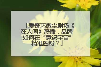 爱奇艺微尘剧场《在人间》热播，品牌如何在“意识宇宙”精准圈粉？