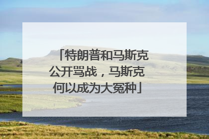 特朗普和马斯克公开骂战，马斯克何以成为大冤种