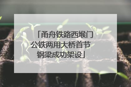甬舟铁路西堠门公铁两用大桥首节钢梁成功架设