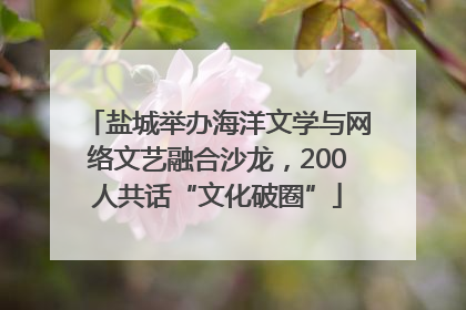 盐城举办海洋文学与网络文艺融合沙龙，200人共话“文化破圈”