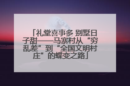 礼堂喜事多 别墅日子甜——马寨村从“穷乱差”到“全国文明村庄”的蝶变之路