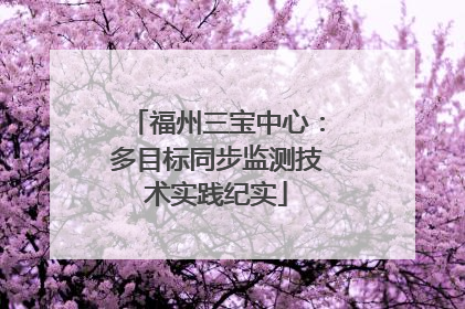 福州三宝中心：多目标同步监测技术实践纪实