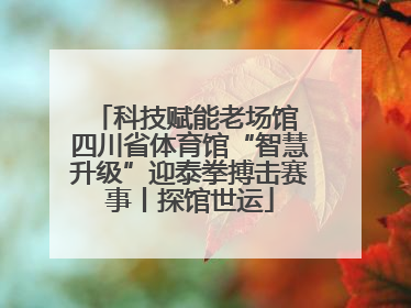 科技赋能老场馆 四川省体育馆“智慧升级”迎泰拳搏击赛事丨探馆世运