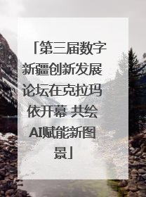 第三届数字新疆创新发展论坛在克拉玛依开幕 共绘AI赋能新图景