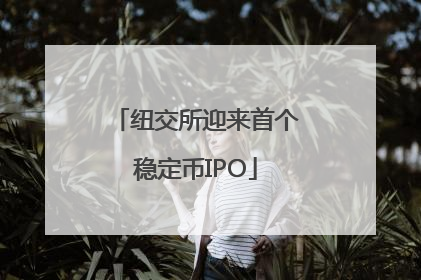 纽交所迎来首个稳定币IPO