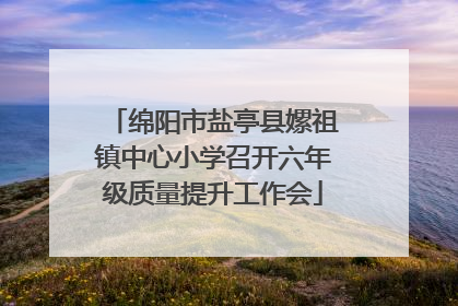 绵阳市盐亭县嫘祖镇中心小学召开六年级质量提升工作会