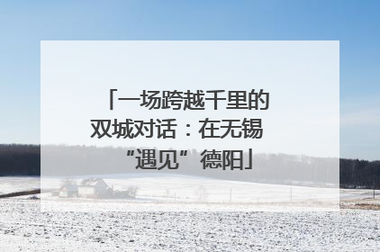 一场跨越千里的双城对话：在无锡“遇见”德阳