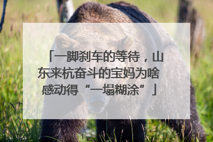 一脚刹车的等待，山东来杭奋斗的宝妈为啥感动得“一塌糊涂”