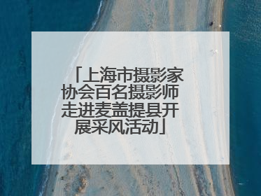 上海市摄影家协会百名摄影师走进麦盖提县开展采风活动