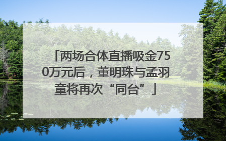 两场合体直播吸金750万元后，董明珠与孟羽童将再次“同台”