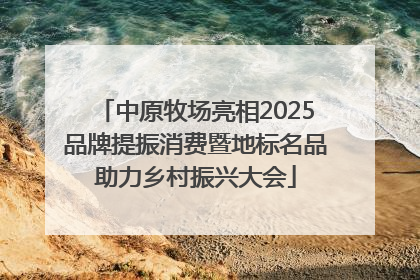 中原牧场亮相2025品牌提振消费暨地标名品助力乡村振兴大会