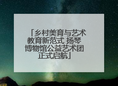 乡村美育与艺术教育新范式 扬琴博物馆公益艺术团正式启航