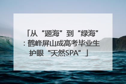 从“题海”到“绿海”：鹤峰屏山成高考毕业生护眼“天然SPA”