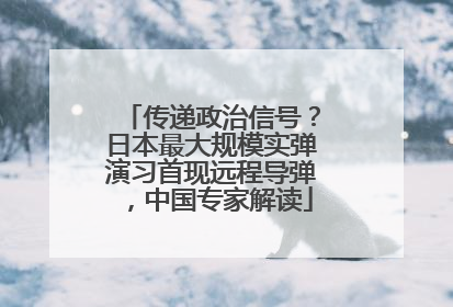 传递政治信号？日本最大规模实弹演习首现远程导弹，中国专家解读