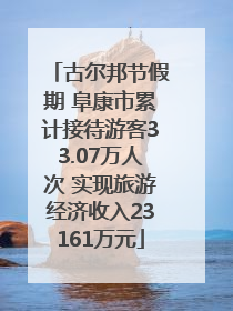 古尔邦节假期 阜康市累计接待游客33.07万人次 实现旅游经济收入23161万元