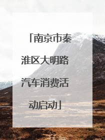 南京市秦淮区大明路汽车消费活动启动