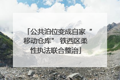 公共泊位变成自家“移动仓库” 铁西区柔性执法联合整治
