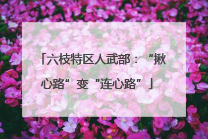 六枝特区人武部：“揪心路”变“连心路”