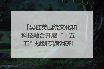 吴桂英围绕文化和科技融合开展“十五五”规划专题调研