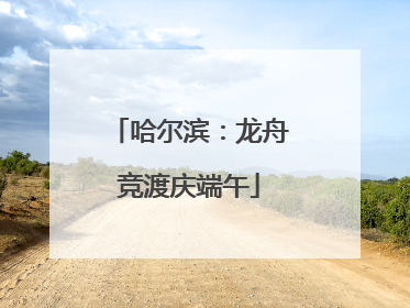 哈尔滨：龙舟竞渡庆端午