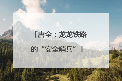 唐全：龙龙铁路的“安全哨兵”