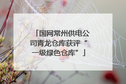 国网常州供电公司青龙仓库获评“一级绿色仓库”