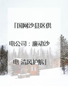 国网沙县区供电公司：廉动沙电 清风护航