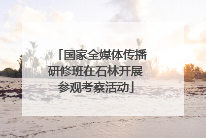 国家全媒体传播研修班在石林开展参观考察活动