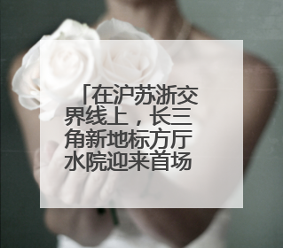 在沪苏浙交界线上，长三角新地标方厅水院迎来首场国际会议