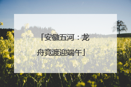 安徽五河：龙舟竞渡迎端午