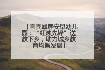 宜宾翠屏安阜幼儿园：“红烛先锋”送教下乡，助力城乡教育均衡发展