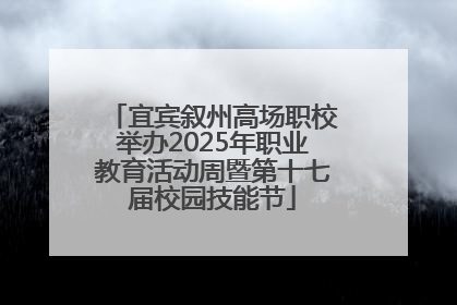 宜宾叙州高场职校举办2025年职业教育活动周暨第十七届校园技能节