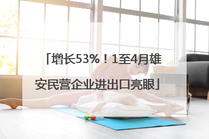 增长53%！1至4月雄安民营企业进出口亮眼