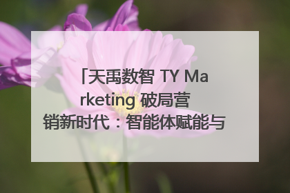 天禹数智 TY Marketing 破局营销新时代：智能体赋能与人才培育双轮驱动