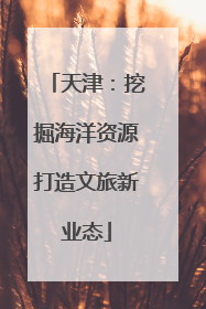 天津：挖掘海洋资源打造文旅新业态