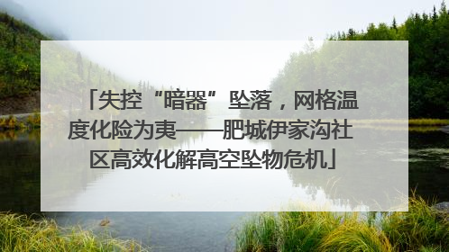 失控“暗器”坠落，网格温度化险为夷——肥城伊家沟社区高效化解高空坠物危机