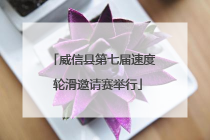 威信县第七届速度轮滑邀请赛举行