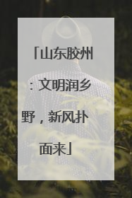 山东胶州：文明润乡野，新风扑面来