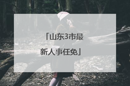 山东3市最新人事任免