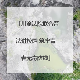 川渝法院联合普法进校园 筑牢青春无毒防线