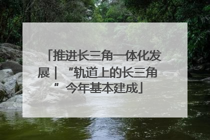 推进长三角一体化发展｜“轨道上的长三角”今年基本建成