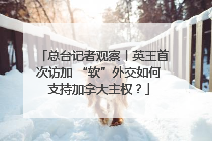 总台记者观察丨英王首次访加 “软”外交如何支持加拿大主权？